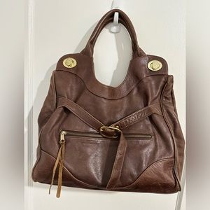 Anna Corinna brown leather tote bag